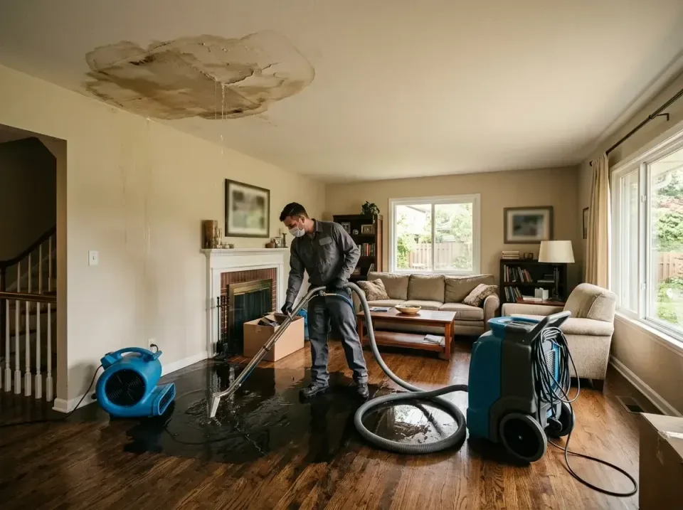attic-pipe-burst-ceiling-drip-008 — frequently asked questions, Water Damage Restoration & Carpet Care in Plattsmouth, NE